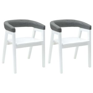 vidaXL Sillas de comedor 2 uds. Madera de Caucho S&oacute;lido