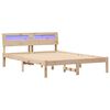 vidaXL Estructura de cama Marr&oacute;n 120 x 190 cm Madera de pino macizo