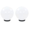 vidaXL Juego de l&aacute;mparas de bola LED 2 piezas esf&eacute;ricas 20 cm PMMA