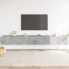 vidaXL Set de muebles de TV 3 pzas madera contrachapada gris hormig&oacute;n