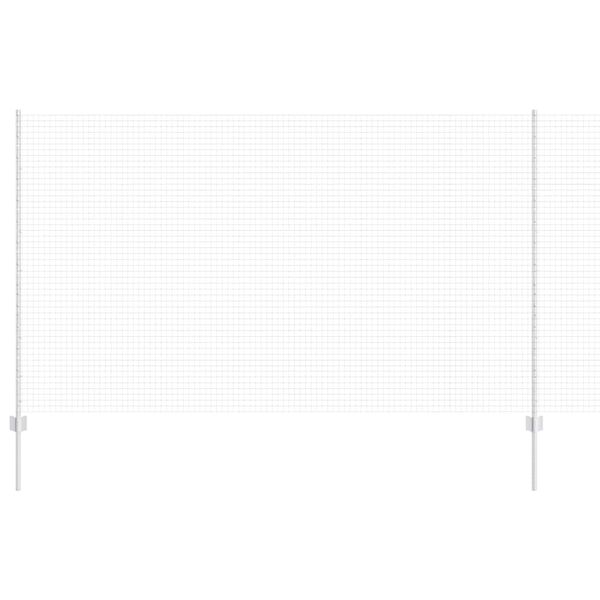 vidaXL Valla con Poste Plateado 1,4 x 10 m Acero