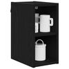 vidaXL Mueble colgante Roble Negro 20 x 29,5 x 40 cm