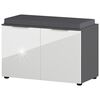 Germania Banco zapatero GW-Rimini 75x40x48 cm grafito y blanco
