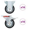 vidaXL Ruedas 32 unidades 75 mm