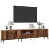 vidaXL Mueble TV con caj&oacute;n madera ingenier&iacute;a envejecida 200x25x44 cm