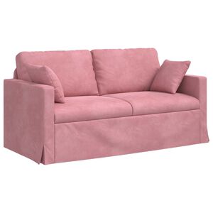 vidaXL Sof&aacute; Rosa 158 x 78 x 80 cm Terciopelo