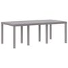 vidaXL Conjunto de Comedor de Jard&iacute;n 9 pcs Gris Claro Polipropileno