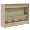 vidaXL Zapatero de madera de ingenier&iacute;a roble Sonoma 80x21x57 cm