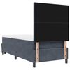 vidaXL Cama tipo Box Spring Gris oscuro 100 x 200 cm Terciopelo