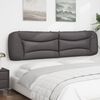 vidaXL Cabecero de cama acolchado Hvar cuero sint&eacute;tico gris 200 cm