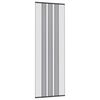 vidaXL Pantalla de puerta contra insectos con cortina de malla Negro
