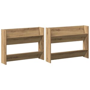 vidaXL Armario Zapatero 2 uds. 81 x 18 x 60 cm Madera de ingenier&iacute;a
