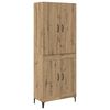vidaXL Alacena Roble artisan 69,5 x 34 x 180 cm Madera de ingenier&iacute;a
