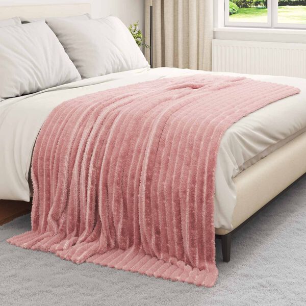 vidaXL Mantitas de Sof&aacute; 6 pcs Rosa 200 x 150 cm Lana