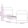 vidaXL Estructura cama sin colchón 75x190 cm madera contrachapada