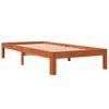 vidaXL Estructura de cama sin colchón madera maciza marrón 75x190 cm