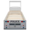 vidaXL Cama infantil forma de coche de policía y escritorio 90x200 cm