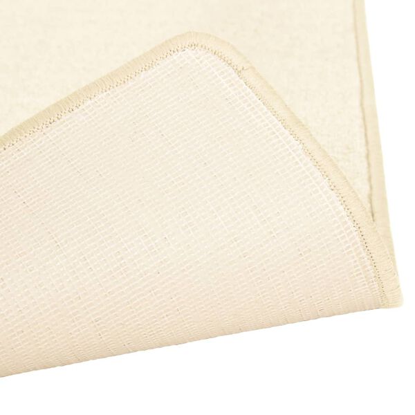 vidaXL Alfombras de dormitorio de pelo largo 3 piezas color crema