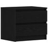 vidaXL Armario de Noche Roble Negro 50 x 40 x 43,5 cm