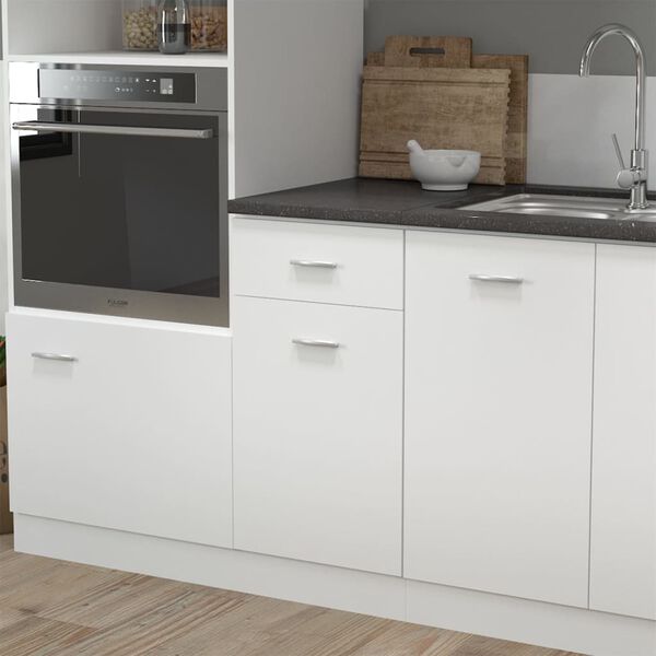 vidaXL Encimera de cocina madera ingenier&iacute;a negra textura de granito