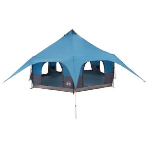 vidaXL Tienda Familiar Azul 10 personas