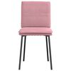 vidaXL Sillas de comedor 2 unidades terciopelo rosa