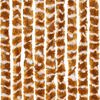 vidaXL Cortina antimoscas chenilla ocre y blanco 118x220 cm
