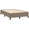 vidaXL Estructura de cama sin colch&oacute;n tela gris taupe 120x190 cm