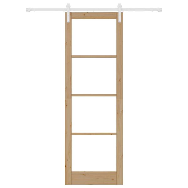 vidaXL Puerta Corredera ORKDAL Natural 78 x 232 cm