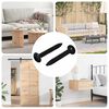 vidaXL Clavo de Roctado 2 pcs Negro M4 x 28 mm Acero