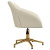vidaXL Sillas de comedor giratorias 6 unidades terciopelo crema