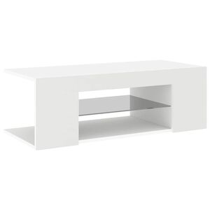 vidaXL Mueble de TV con luces LED blanco 90x39x30 cm