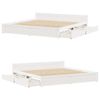 vidaXL Cama sin colch&oacute;n madera maciza de pino blanca 180x200 cm