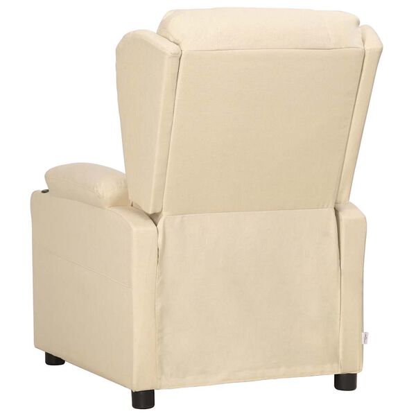 vidaXL Sill&oacute;n elevable tela crema