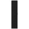 vidaXL Highboard Roble negro 80 x 39 x 178 cm Madera contrachapada