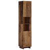 vidaXL Armario de ba&ntilde;o Madera envejecida 36.5 x 38 x 180 cm