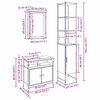 vidaXL Juego de muebles de ba&ntilde;o con estante 3 pcs Madera vieja