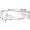 vidaXL Jardinera de madera de pino impregnada 90x60x26,5 cm