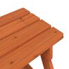 vidaXL Mesa de picnic para 4 ni&ntilde;os agujero para sombrilla madera abeto