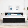 vidaXL Cama box spring con colch&oacute;n con colch&oacute;n Negro 200 x 200 cm
