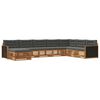 vidaXL Conjunto de sof&aacute;s de exterior 8 pcs Natural y Antracita