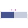 vidaXL Toldo lateral retr&aacute;ctil de jard&iacute;n azul 140x500 cm
