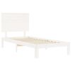 vidaXL Estructura de cama sin colch&oacute;n madera de pino blanca 90x200 cm