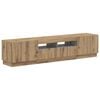 vidaXL Cabinet de TV LED de 5 piezas Roble artisan