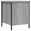 vidaXL Banco con almacenaje madera ingenier&iacute;a gris Sonoma 40x42,5x50cm