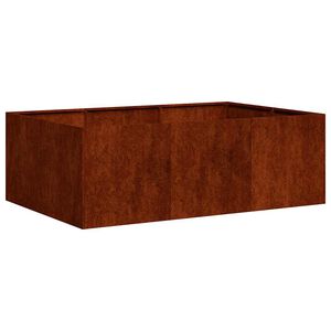 vidaXL Jardinera oxidada 120x80x40 cm acero corten