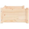 vidaXL Cama para perros 65,5x50,5x28 cm de madera maciza de pino
