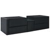 vidaXL Set muebles de jardín 5 piezas y cojines ratán sintético negro