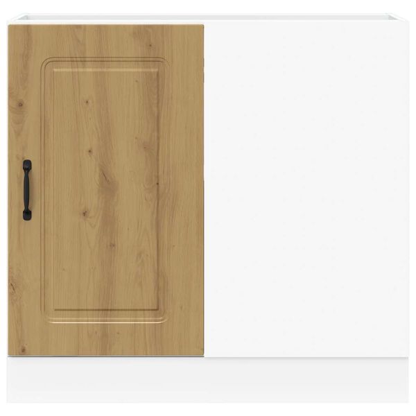 vidaXL Mueble bajo de cocina Kalmar roble artesanal madera ingenier&iacute;a