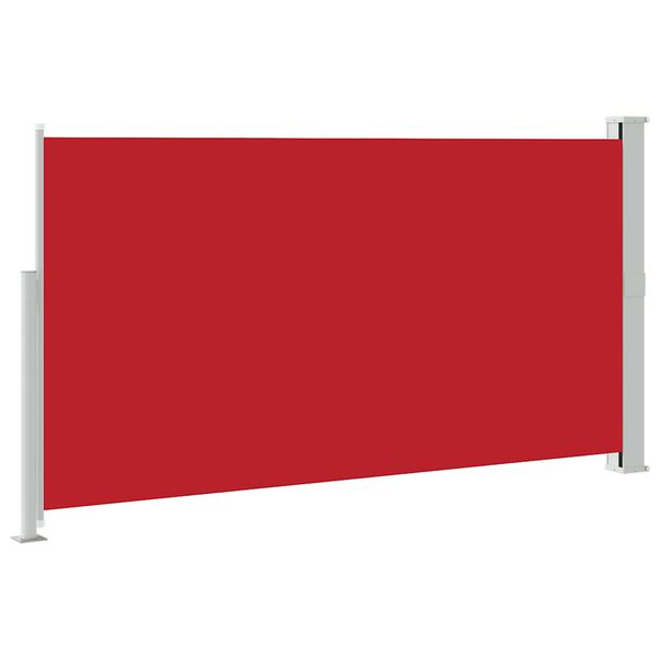 vidaXL Toldo lateral retr&aacute;ctil de jard&iacute;n rojo 170x300 cm
